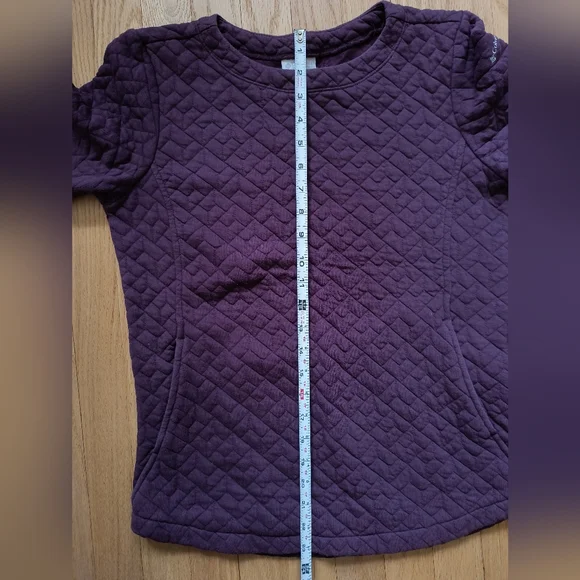Columbia Purple Quilted Long Sleeve Sweatshirt - Picture 5 of 6